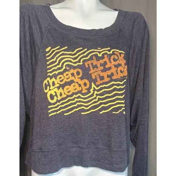 Chaser NWT Anthropologie Cheap Trick Blue Long Sleeve Women’s Size Small - Picture 5 of 11